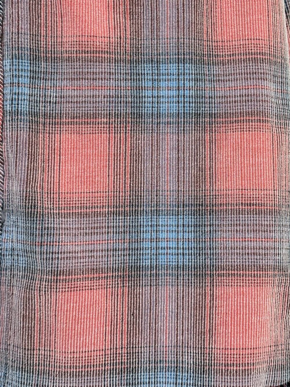 FREE PEOPLE WE THE FREE Clarissa Plaid Corduroy Shirt Coral Blue Size S - Picture 5 of 16